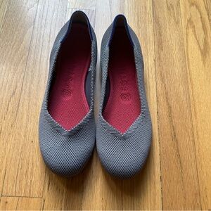 Rothy’s The Flat Slip On Ballet Flats Round Toe Gray Women's Size 8.5
